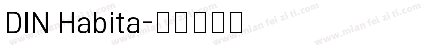 DIN Habita字体转换